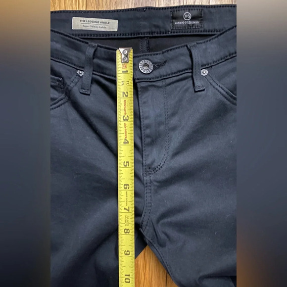 Adriano Goldschmied AG Jeans The Legging Ankle Black Size 28R - Picture 11 of 11